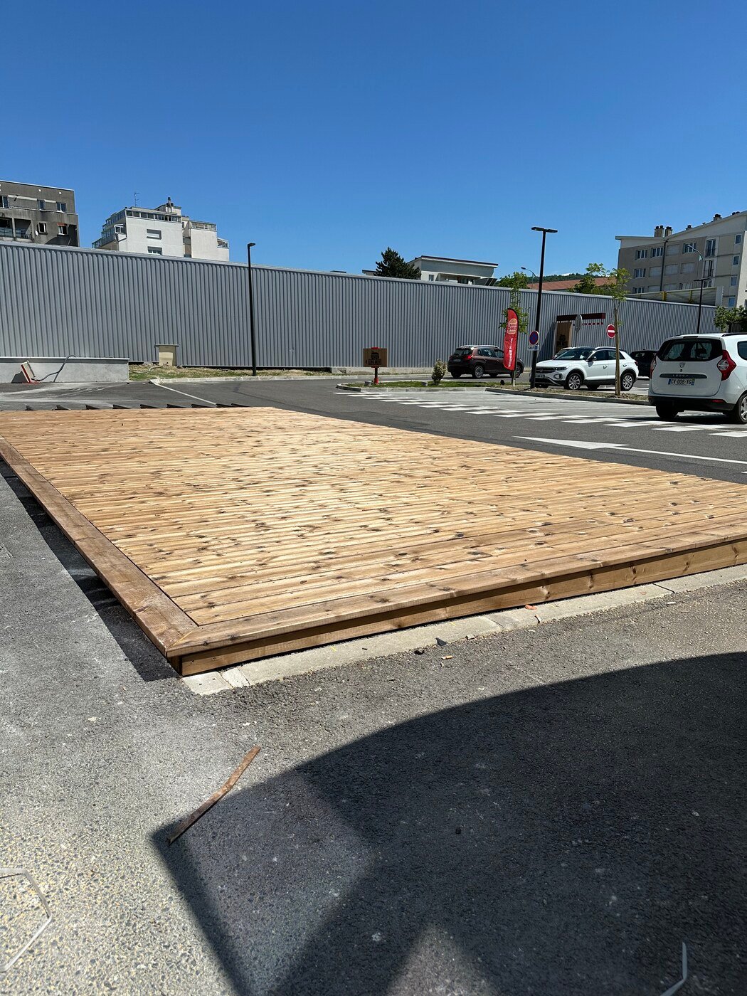Terrasse extérieure sur plots